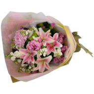Pink Lily Flowers Bouquet